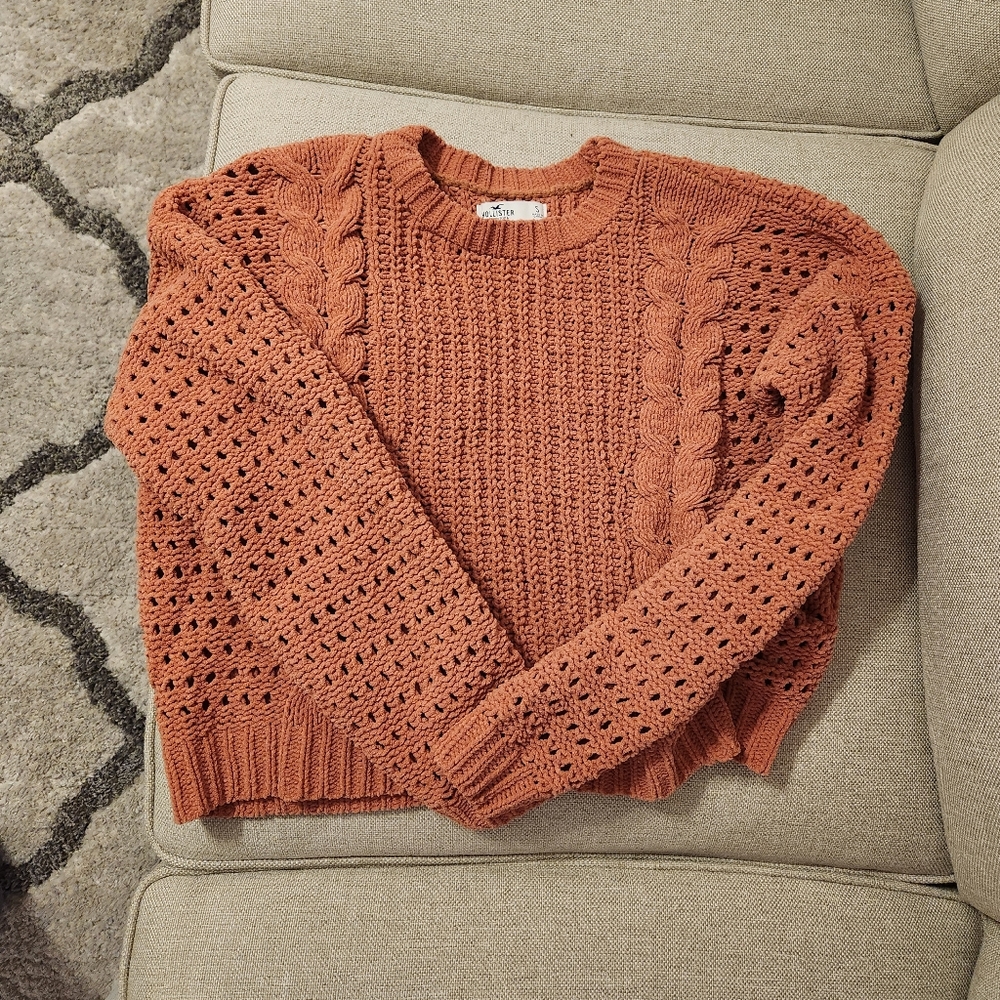 Hollister Pink nude knit sweater size S - Picture 10 of 11